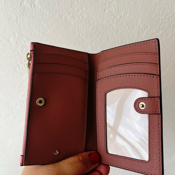 Kate Spade Pink Wallet with Beaded Monkey - Picture 3 of 4